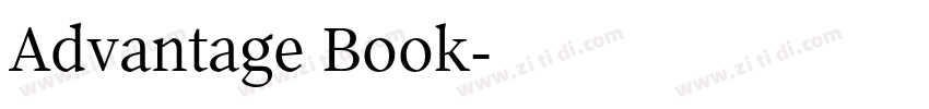 Advantage Book字体转换